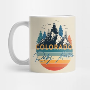 Colorado Tee - Retro Vintage Mountains Nature Hiking Mug